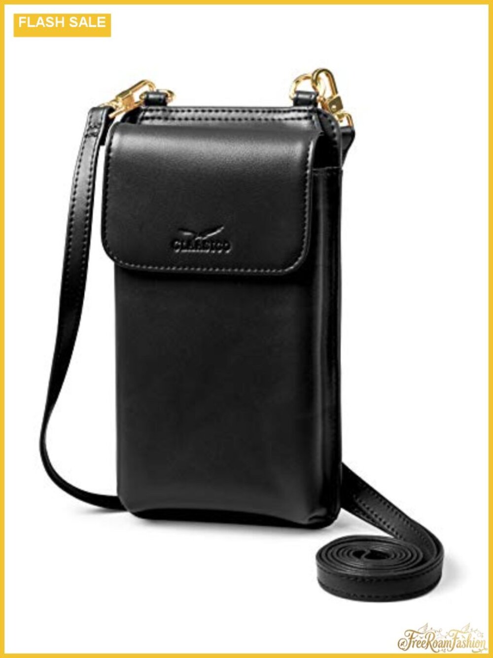 RFID Crossbody Phone Purse Faux Leather Wallet with Card Slots
